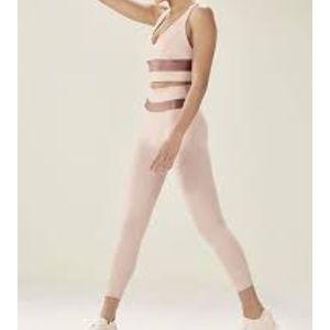 Demi Lavato rose gold leggings